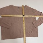 Barefoot Dreams Sweater Womens Large Pink CozyChic Ultra Lite V Neck Knit Photo 5