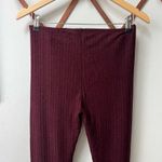 Free People Morning Light Cableknit Leggings in Wine Photo 5