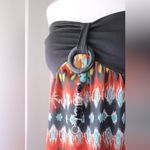 Drama Gold Multicolor Beaded Bandeau Maxi Dress Black Size M Photo 5