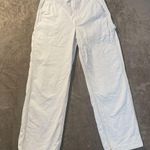 Aritzia TNA Jeans Women 8 Cream Carpenter Greenwich High Rise Cargo Pants Ivory Photo 0