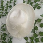 Vintage Cream Bow Hat White Photo 6