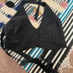 Pepper Mayo Hollywood Boulevard Vest Crop - Pinstripe M Photo 7