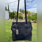 Nine West Vintage Black Leather Tote HandBag Shoulder Purse Bag Photo 1