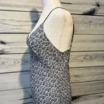 April Cornell Vintage 90s Black & White Patterned Ruffle Dress Size M Photo 4