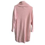 SOFTIES Pink Fuzzy Cozy Cowl Neck Long Sleeve Tunic Lounger Women Small/Medium Photo 3