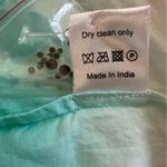 Greylin Anthropologie 100% Silk Turquoise Ombré Halter Draped Hem Size S Photo 7