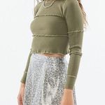 Urban Outfitters Metallic Floral Skirt Photo 0