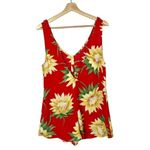Show Me Your Mumu  Ellie Red Sunflower Fields Romper S Photo 2