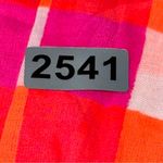 J.Crew  x SZ Blockprints NWT Size S Vibrant Pink Orange Gingham Tiered Midi Dress Photo 9