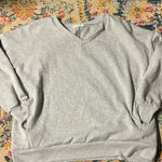 Zenana Outfitters  Light Gray V-Neck Top Photo 0