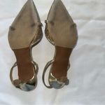 Moda Elegant Sparkling Gold Slingback Heels Photo 5