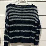 Vince  Navy Blue & White Stripe Sweater Photo 1