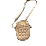Bebe  Quilted Crossbody Phone‎ Bag Champagne Gold Chain Strap Small Purse Photo 2