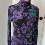 & Other Stories & Other Stories Floral Crushed Velvet Long Sleeve Midi Dress Photo 7