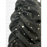 Vintage 1980s KR of NY Dress‎ Women's 7/8 Black White Polka Dot Puffy Sleeves Photo 7