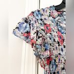 Veronica Beard Cici Floral Smocked Mini Dress Photo 5