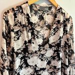Myne by Ashley Ann Antique Floral Silk Blouse - size 2 Photo 1