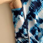 PGA Tour Blue and White Tie Dye Print Ankle Leggings, Size Large Photo 7