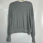 Project Social T PST Womens Gray Waffle Knit Long Sleeve Top Relaxed XL Photo 5