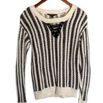 Rock & Republic  | Black & Cream Striped Sweater Photo 0