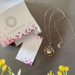 Sloth Tree Of Life Swarovski Crystal Sterling Silver Necklace Photo 3