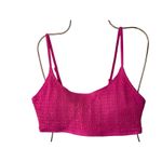Cabana Del Sol  Hot Pink Bikini Top Women's Size Large Photo 1
