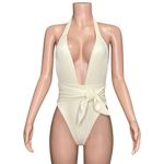 MONTCE Tropez One Piece Swim, Cream Rib, Medium White Photo 2