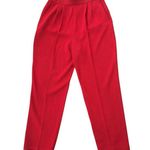 St. John Collection Santana Knit Marie Gray Red Crop Pants Pleated Pocket Size 6 Photo 1