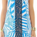 Lilly Pulitzer Lilly‎ Pulitzer Annabelle Shift Dress Bay Yacht Sea Bau Blue Striped Size 0 Photo 0