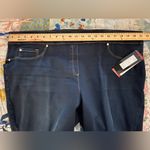 Investments  SLIM FACTOR 3X Regular Slim Straight Pull-on Jeans Dark Wash NWT Photo 5