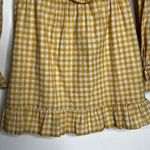 Tularosa Charleston Yellow Gingham Dress Size S Photo 4