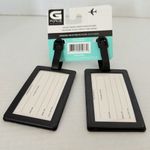 Y2K Retro Rainbow Peace Neon Suitcase Tags Travel 90s Colorful Luggage Tags New Black Photo 3