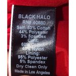 Black Halo Red Dress Size 4 Lace Sleeveless Midi Pencil Stretch Made USA LA Photo 9