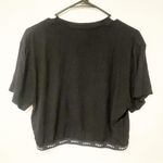 Obey  Size Large Black GLEN ASPEN TOP Cropped Short Sleeve Photo 5