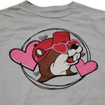 Buc-ee's Shirt Size Small "Some Buc-ee Loves Me!" Hearts Love Graphic Print Tee Photo 1