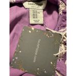 Haute Hippie Purple Floral Smock Ed Tiered Ruffle Dress XL boho flowy fairy Y2K Photo 4