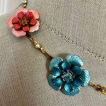 Multicolor Enamel Flower Choker Necklace Photo 5