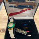 Majestron Vintage Set Collection Ladies Watch Interchangeable Bezel and Straps White Photo 0