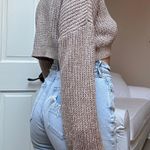 SheIn Beige Crop Sweater Photo 3