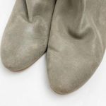 Lucky Brand  Ravynn Gray Leather Upper Block Heel Ankle Boots, Size 12 Photo 11