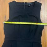 Banana Republic Women's Black Contrast Stitch Fit & Flare Sleeveless Dress Sz 0 Photo 10
