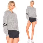 Onzie  • Varsity Sweater hoodie pullover heather grey black stripe blouson Photo 2