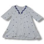 Boho Me Top Size Small Bohemian Blouse 3/4 Sleeve Embroidery Embroidered Paisley Photo 0