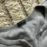 Brandy Melville Brandy-melville Women's Grey and White Shirt Photo 2