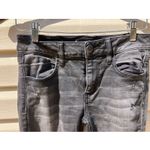 American Eagle  Women's Size 4 Jeans Jegging Super Stretch Black Distressed Photo 1