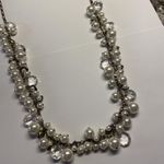 Chloe + Isabel Signed Costume Necklace Chain Faux Pearl Beaded Adjustable Length Photo 6