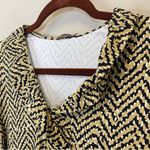 J. McLaughlin  Durham Ruffle Neck 3/4 Sleeve Jersey Catalina Cloth Top Black‎ XS Photo 2