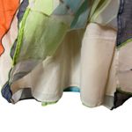 MaxAzria Collection Silk Chiffon Starburst Dress Sleeveless size 8 Orange Photo 6