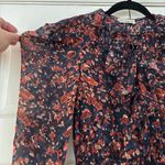 Ulla Johnson Cecily Mini Dress Cosmos Silk Ruffle Long Sleeve Size 2 XS Metallic Photo 12