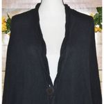 UGG Angeline XL Cape Poncho Ladies Black Cable Knit Sweater Arm Holes Pockets Photo 2